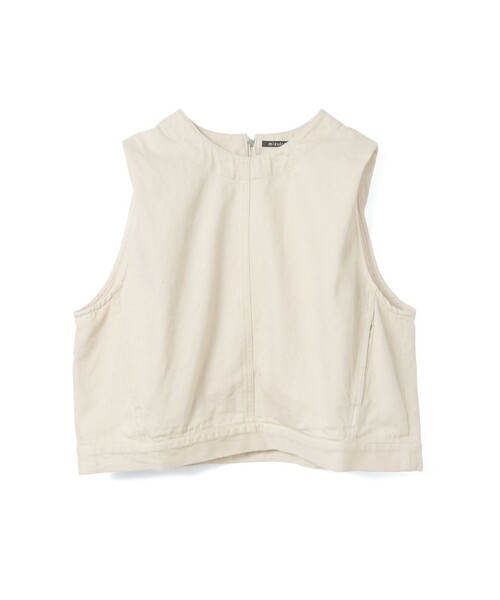 mizuiroind（ミズイロインド） ベスト ジレ デニムベスト(ONEWASH