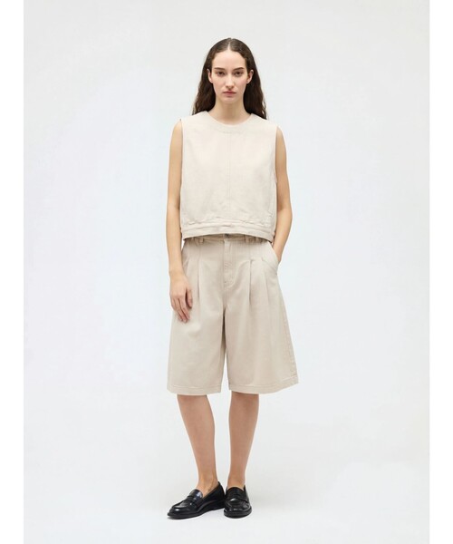 mizuiro ind デニムベスト(ONEWASH)77カラー mizuiroind（ミズイロインド） ベスト ジレ デニムベスト(ONEWASH