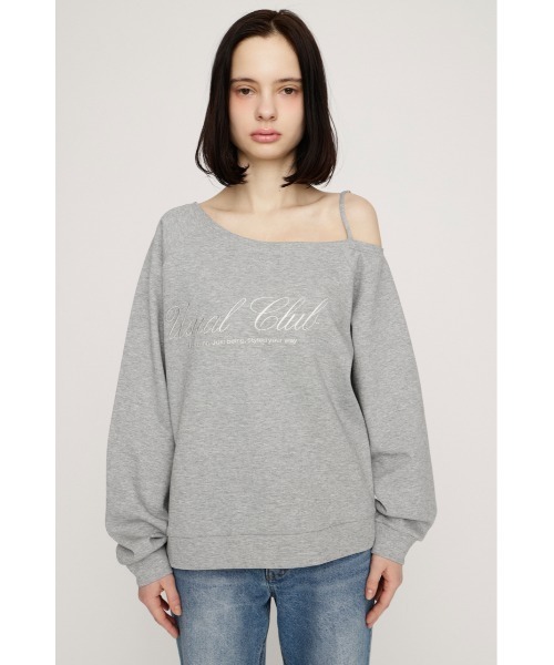 SLY（スライ） ニット セーター OFF SHOULDER LOGO TOPS オフ