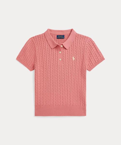 Polo Ralph Lauren Childrenswear - 編み物 ティーシャツ ミニ有線テレビ 綿織物 ポロ ティーシャツ キッズ 小わっぱ服 うしろ帯 ベビー、キッズ、マタニティ-セーター-子ども服、シューズ