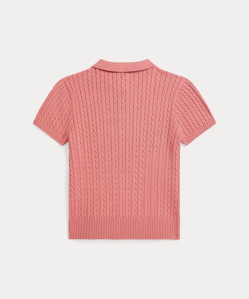 ラルフローレンキッズ ピンク 半袖ニット Polo Ralph Lauren Childrenswear ラルフローレン ニット セーター
