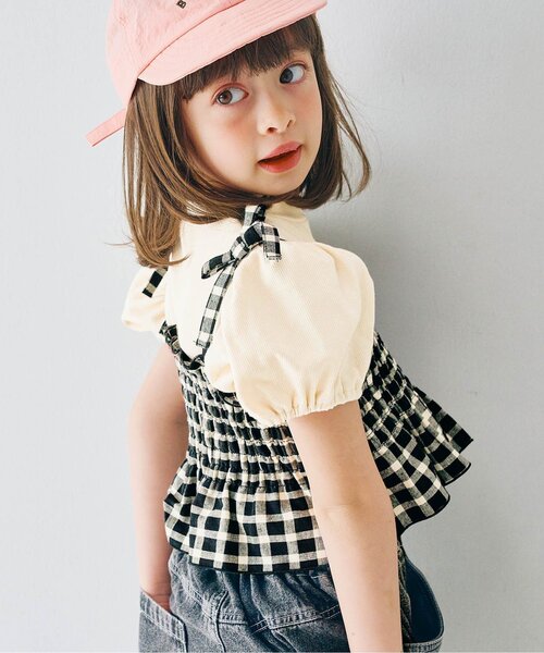 ちゃえ様 お洋服 セット p.premier（ピードットプルミエ） tシャツ 先染めチェックの