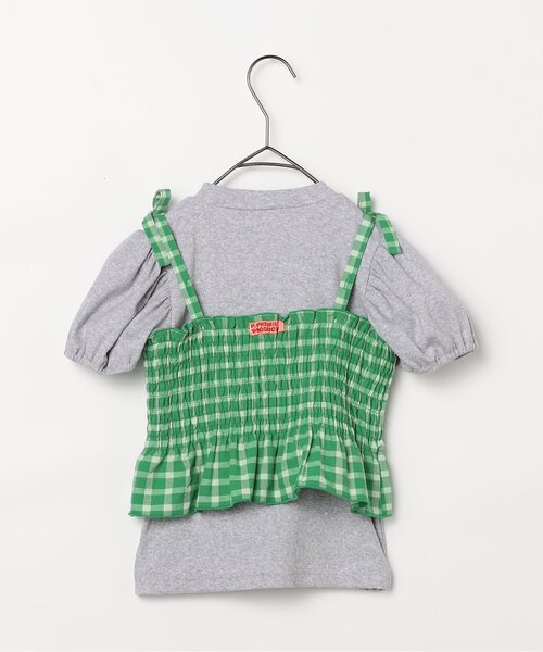 いちご/すのチル服4点セット×4[チェック]黒2・緑・ピンク p.premier（ピードットプルミエ） tシャツ 先染めチェックの