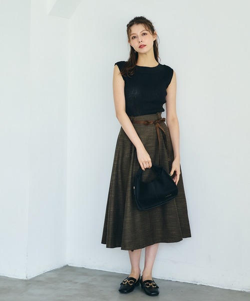 「12Twelve Agenda」 スカート S ブラウン レディース_画像8