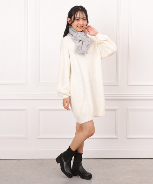 「PINKHUNT」 「KIDS」ニットワンピース 160cm ベビーピンク キッズ_画像4