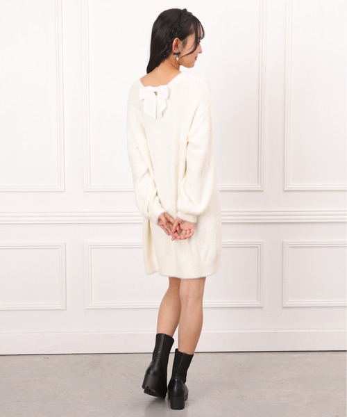 「PINKHUNT」 「KIDS」ニットワンピース 160cm ベビーピンク キッズ_画像7