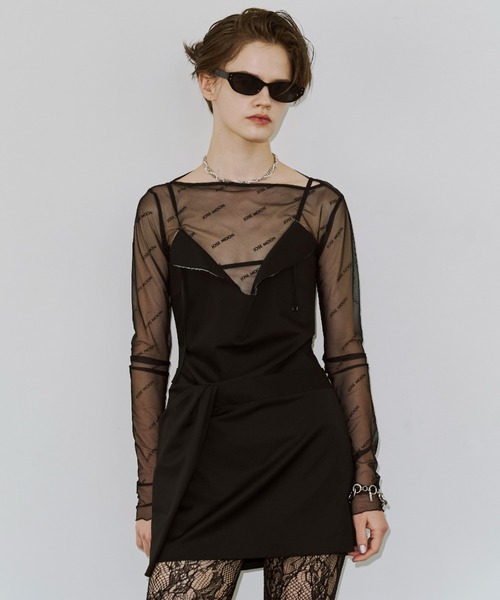 ドレス DRAPE MINI DRESS/ドレープミニドレス