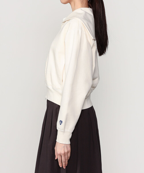 新品未使用ORCIVALセーラー ジップアップ トレーナー サイズ2 ホワイト ORCIVAL(オーシバル/オーチバル) ZIP SAILOR ジップセーラー