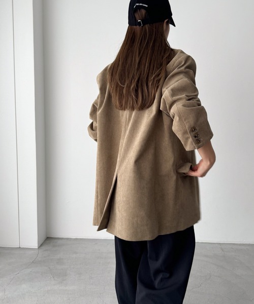 「CANAL JEAN」 テーラードジャケット ONE SIZE ブラウン レディースの画像