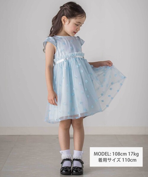 「SLAP SLIP」 「KIDS」半袖ワンピース 130cm ブルー キッズ_画像2