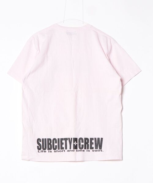「Subciety」 半袖Tシャツ X-LARGE ピンク メンズ_画像2