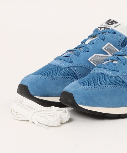「New Balance」 ローカットスニーカー 26.5cm ブルー メンズの画像