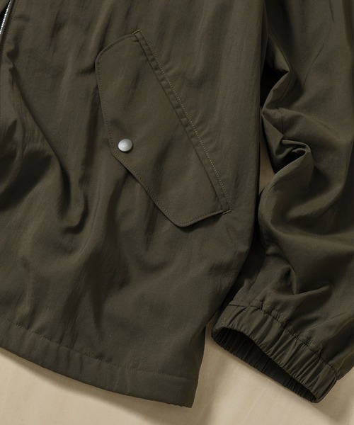 ブルゾン アウター 「ATON/エイトン」MAT AIRLY NYLON FLIGHT JACKET メンズの画像