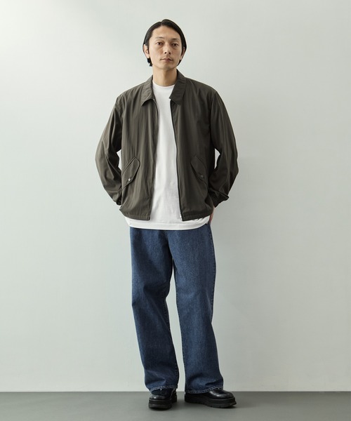 ブルゾン アウター 「ATON/エイトン」MAT AIRLY NYLON FLIGHT JACKET メンズの画像