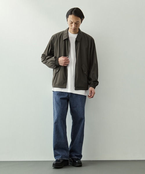ブルゾン アウター 「ATON/エイトン」MAT AIRLY NYLON FLIGHT JACKET メンズの画像