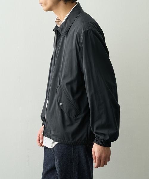 ブルゾン アウター 「ATON/エイトン」MAT AIRLY NYLON FLIGHT JACKET メンズの画像