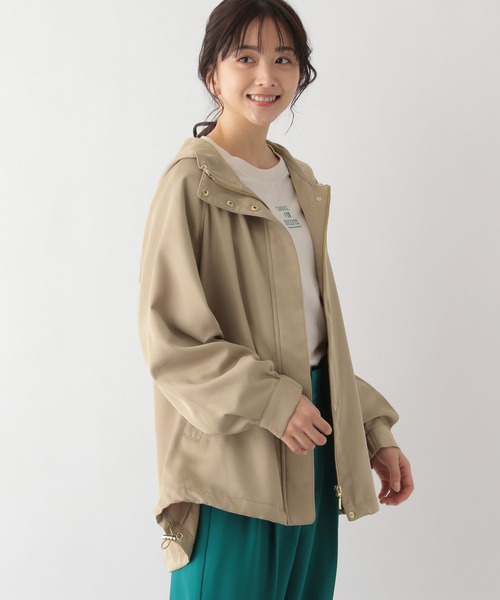「GLOBAL WORK」 マウンテンパーカー MEDIUM ベージュ レディース_画像5