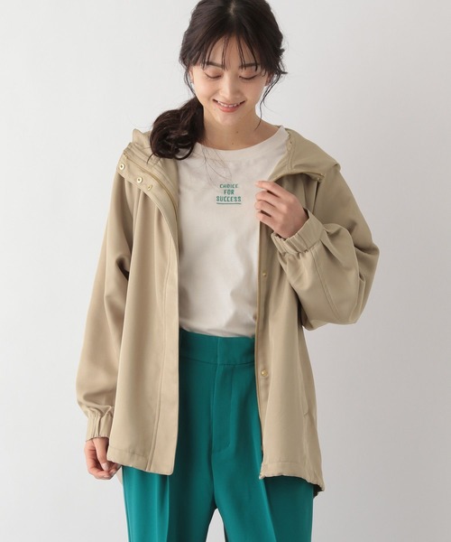 「GLOBAL WORK」 マウンテンパーカー MEDIUM ベージュ レディース_画像7