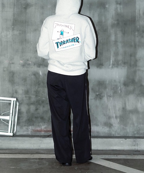 「THRASHER」 プルオーバーパーカー X-LARGE ブラック メンズ_画像3