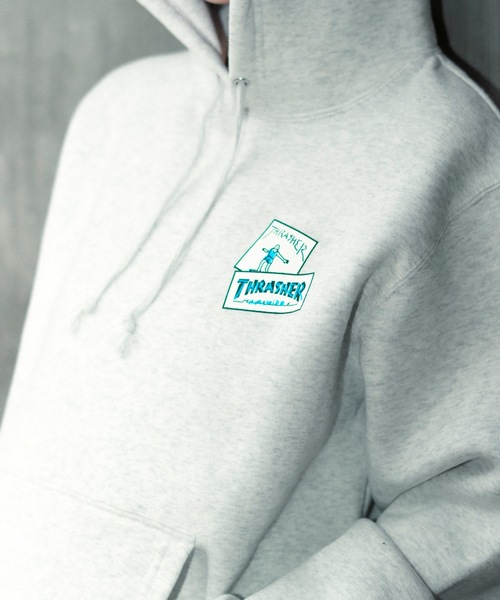 「THRASHER」 プルオーバーパーカー X-LARGE ブラック メンズ_画像6