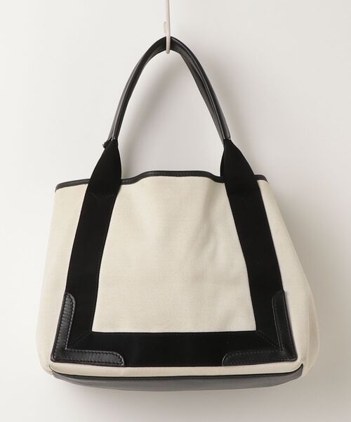 BALENCIAGA（バレンシアガ） ネイビーカバスS トートバッグ - ホワイト 