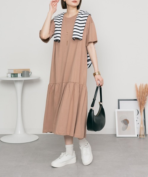 RCD ワンピース 半袖 裾ティアードワンピース : ZOZOTOWN Yahoo!店