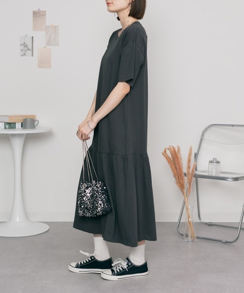 RCD ワンピース 半袖 裾ティアードワンピース : ZOZOTOWN Yahoo!店