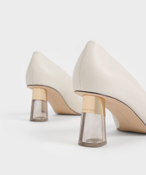 「CHARLES & KEITH」 パンプス 23.5cm オフホワイト レディース_画像7