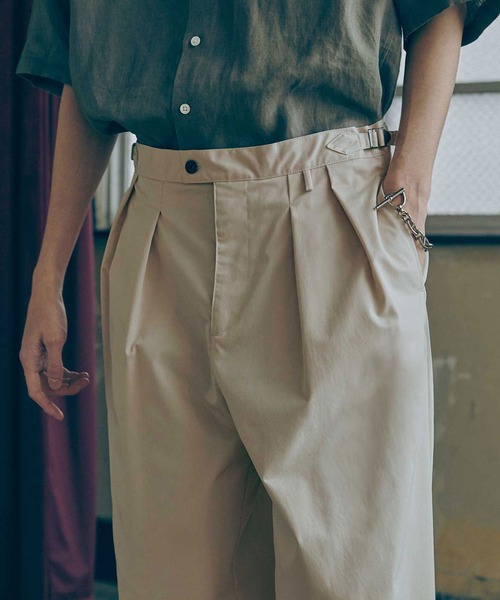 「Bleme」 チノパンツ M カーキ メンズ_画像7