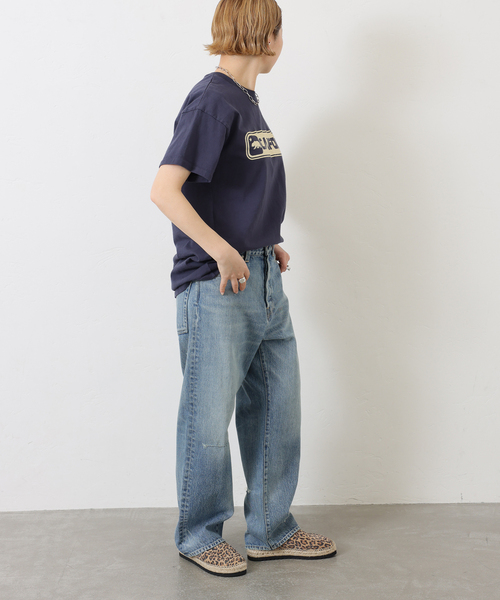 ジーンズ デニム デニムパンツ 13OZ クラッシュダメージデニム レディースの画像