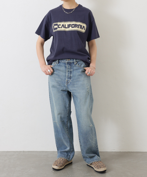 ジーンズ デニム デニムパンツ 13OZ クラッシュダメージデニム レディースの画像