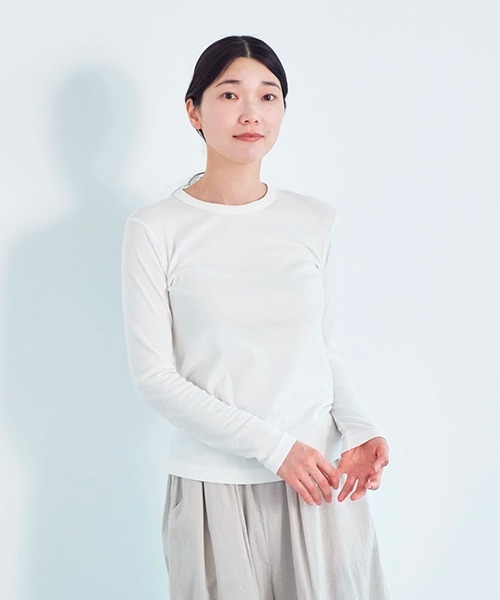 「HAU」 長袖カットソー MEDIUM ホワイト レディース_画像8