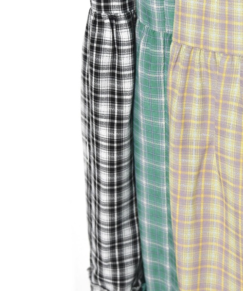 「Alley by w closet」 半袖ワンピース FREE グリーン レディース_画像3