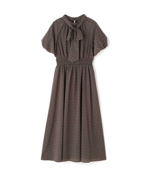 「NATURAL BEAUTY BASIC」 7分袖ワンピース SMALL ベージュ レディース_画像4