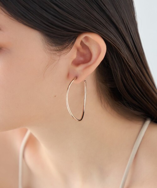 ピアス 「シグナルフープ」 ピアス M レディースの画像