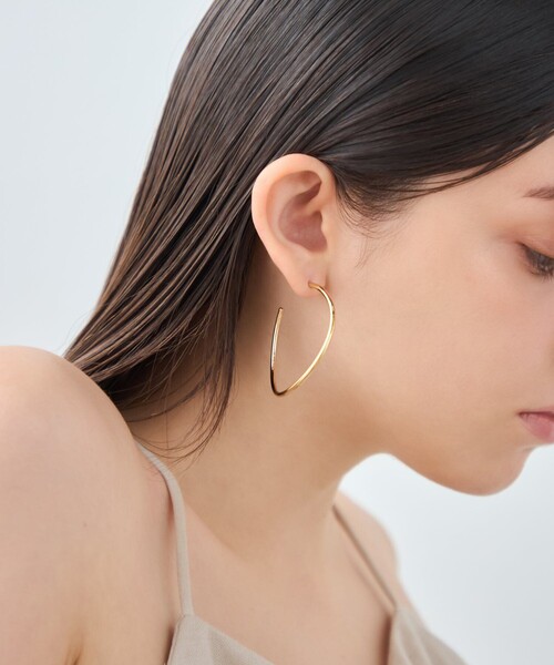 ピアス 「シグナルフープ」 ピアス M レディースの画像