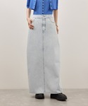デニムスカート 「サステナブル」バックタックデ...の詳細画像2