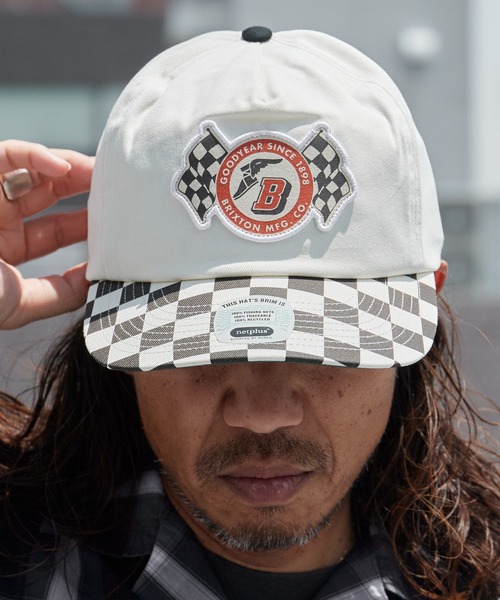 キャップ 帽子 BRIXTON/ブリクストン GOODYEAR SPEEDWAY HP SNAPBACK グッドイヤー スピードウェイ ハイプロファイル スナップバック キャップ ワッペン …