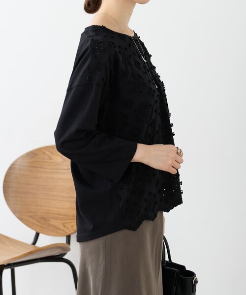 BEARDSLEY（ビアズリー） tシャツ ツブツブフロント刺繍カットソー