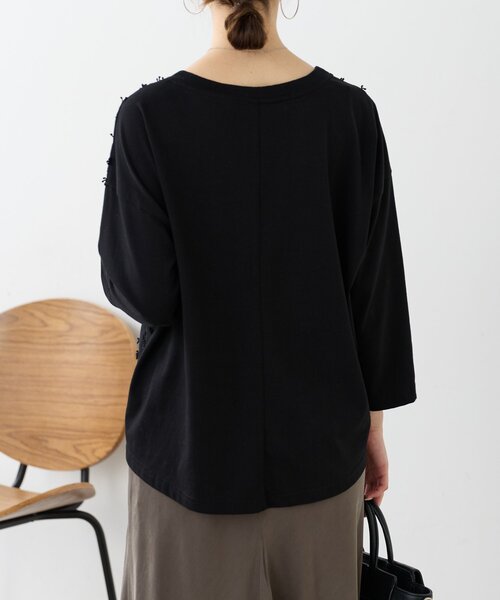 BEARDSLEY（ビアズリー） tシャツ ツブツブフロント刺繍カットソー