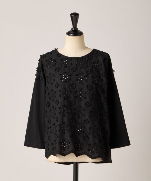 BEARDSLEY（ビアズリー） tシャツ ツブツブフロント刺繍カットソー
