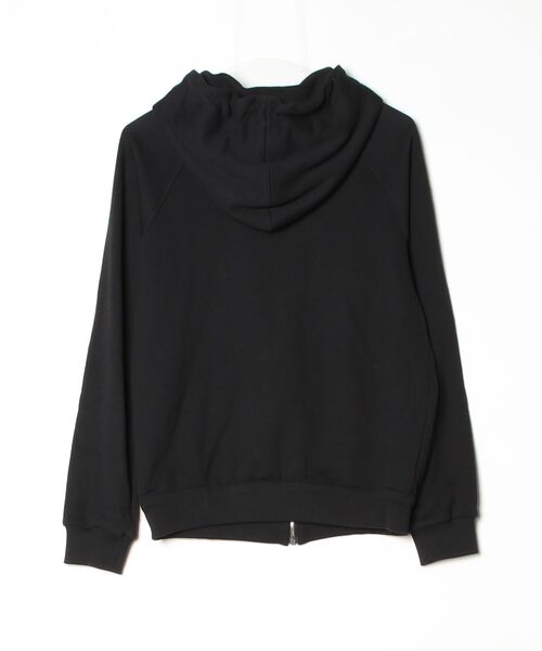「SAINT LAURENT PARIS」 ワンポイントジップアップパーカー X-SMALL ブラック メンズ_画像2