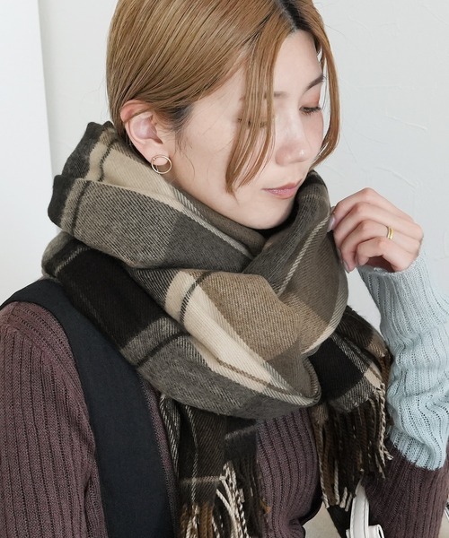 reca（レカ） ストール マフラー 室内でも外でも使える！ウール