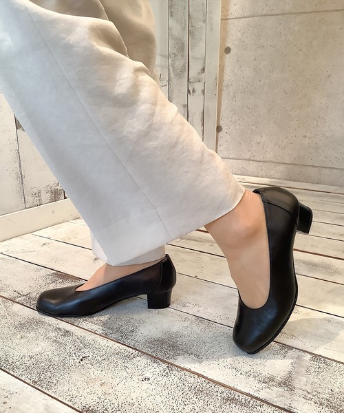 blanc/bleu（ブランブルー） パンプス 「日本製／本革」3.5cmヒール