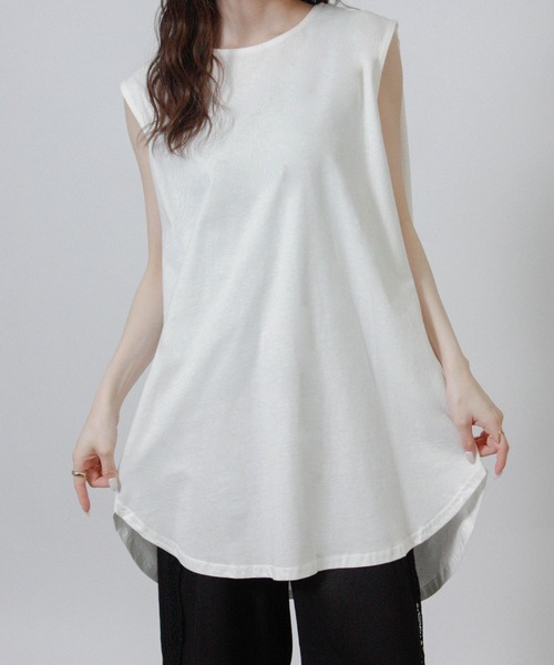 Social GIRL（ソーシャルガール） tシャツ ノースリーブ チュニック T