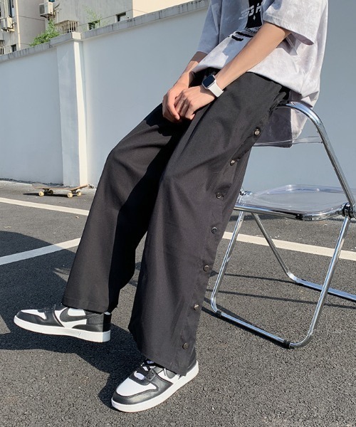 MGV（エムジーヴィー） ワイドパンツ パンツ サイドスナップワイド