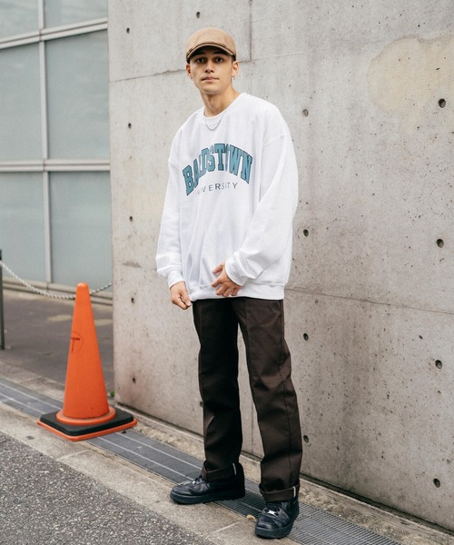 【 】Jeans スケーター カレッジ ロゴ スウェット Ressaca トレーナー スウェット オーバーサイズ 裏起毛
