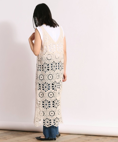 DOEN クロシェワンピース パッチワーククロシェニットワンピース[DR46-26E101]｜URBAN