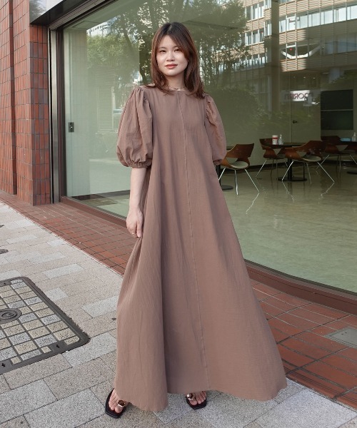 CORNERS（コーナーズ） ワンピース ボリュームスリーブバックリボン