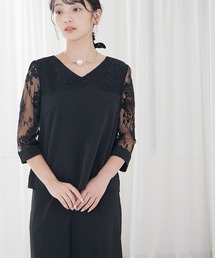 新品☆LL紺系♪ワイドパンツドレス♪セットアップ♪上品レース☆z627 新品☆LL紺系♪ワイドパンツドレス♪セットアップ♪上品レース☆z627